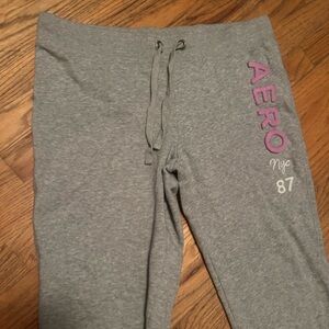 grey low rise sweatpants